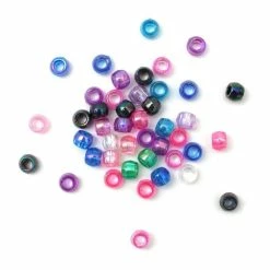 Hobbycraft Iridescent Pastel Pony Beads 68.3g
