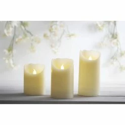 Hobbycraft Flickering LED Candles 3 Pack 5 Hobbycraft Flickering LED Candles 3 Pack -Christmas Decorations shop 643563 1000 3 flickering led candles 3 pack