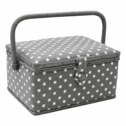 Hobbycraft Grey Star Sewing Box