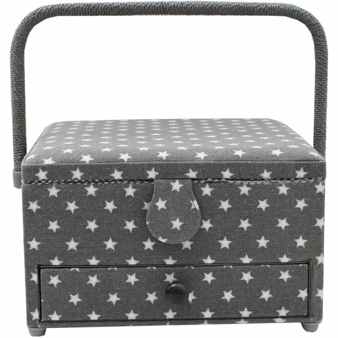 Hobbycraft Large Grey Star Sewing Box 3 Hobbycraft Large Grey Star Sewing Box - Image 3