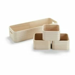 Hobbycraft Wooden Deco Storage Set 4 Pieces
