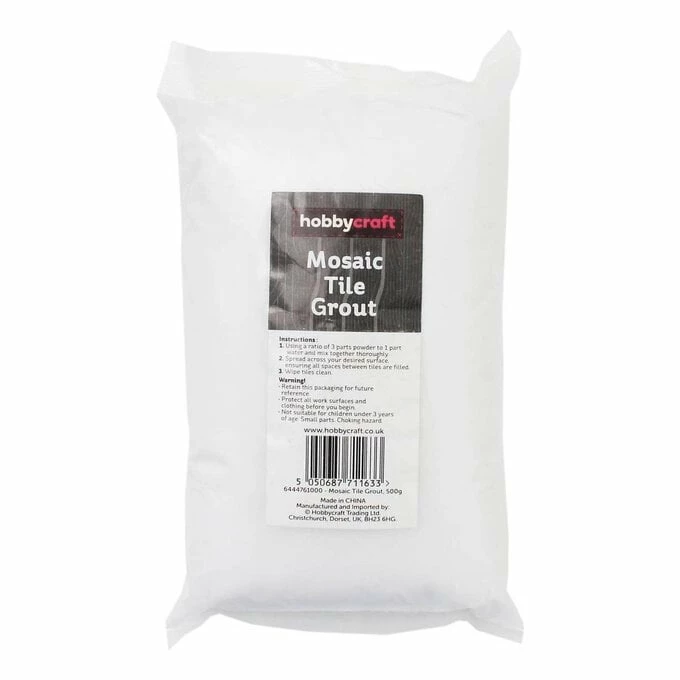 Hobbycraft Mosaic Tile Grout 500g 1 Hobbycraft Mosaic Tile Grout 500g