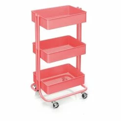 Hobbycraft Coral Three Tier Storage Trolley
