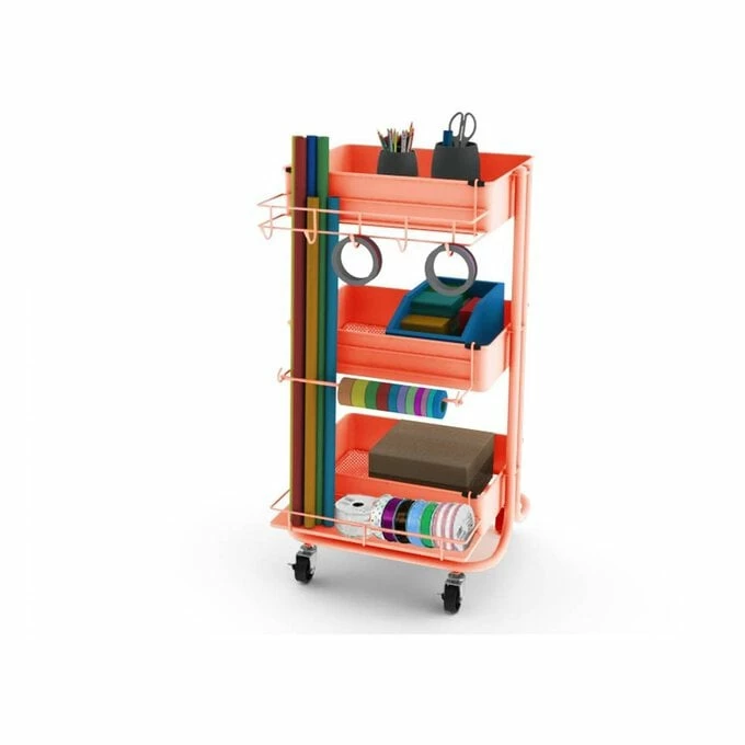 Hobbycraft Coral Trolley Accessories 3 Pack 2 Hobbycraft Coral Trolley Accessories 3 Pack - Image 2