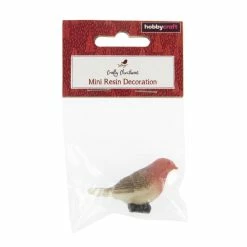 Hobbycraft Resin Robin Bauble Filler 2.7cm -Christmas Decorations shop 649801 1000 4 resin robin bauble filler 2 7cm