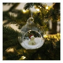 Front Page -Christmas Decorations shop 649810 1000 2 resin sitting dog with hat bauble filler 3 5cm