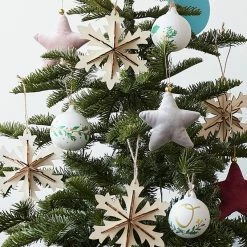 Hobbycraft 3D Hanging Snowflake Decoration 13cm -Christmas Decorations shop 650061 1000 4 3d hanging snowflake decoration 13cm