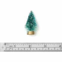 Hobbycraft Frosted Bottle Brush Trees 5cm 4 Pack -Christmas Decorations shop 650093 1000 3 frosted bottle brush trees 5cm 4 pack