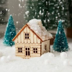 Hobbycraft Wooden Cottage Bauble Filler 4.5cm 10 Hobbycraft Wooden Cottage Bauble Filler 4.5cm -Christmas Decorations shop 650099 1000 5 wooden cottage bauble filler 4 5cm