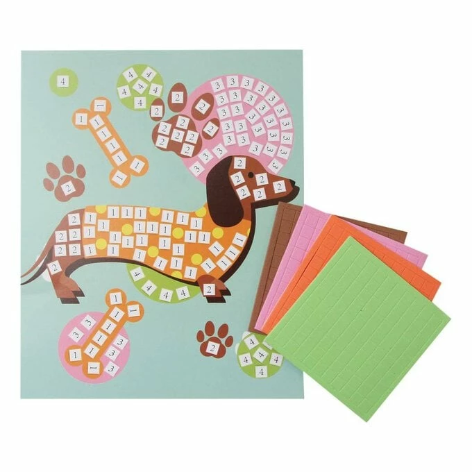 Hobbycraft Foam Mosaic Art Sausage Dog 2 Hobbycraft Foam Mosaic Art Sausage Dog - Image 2