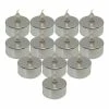 Hobbycraft LED Silver Tea Lights 12 Pack