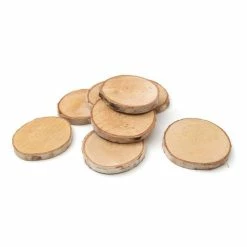 Hobbycraft Natural Wooden Slices 8cm 8 Pack