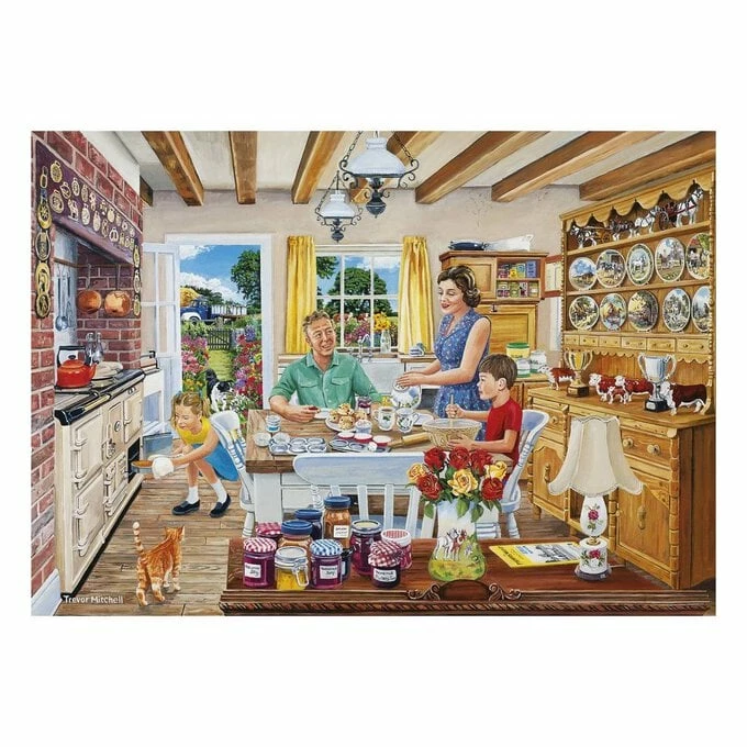 Gibsons The Farmer's Round Jigsaw Puzzle 500 Pieces 4 Pack 2 Gibsons The Farmer's Round Jigsaw Puzzle 500 Pieces 4 Pack - Image 2