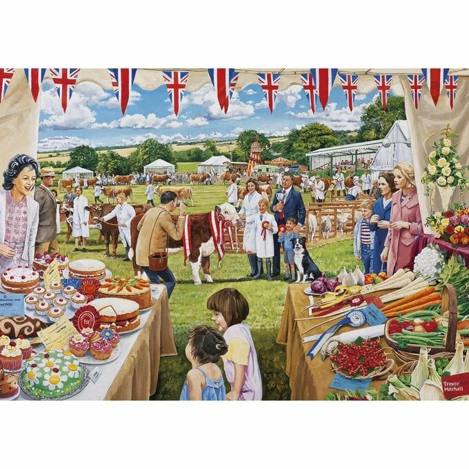 Gibsons The Farmer's Round Jigsaw Puzzle 500 Pieces 4 Pack 3 Gibsons The Farmer's Round Jigsaw Puzzle 500 Pieces 4 Pack - Image 3