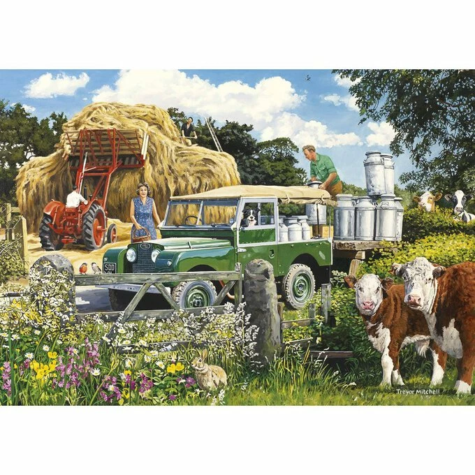 Gibsons The Farmer's Round Jigsaw Puzzle 500 Pieces 4 Pack 4 Gibsons The Farmer's Round Jigsaw Puzzle 500 Pieces 4 Pack - Image 4
