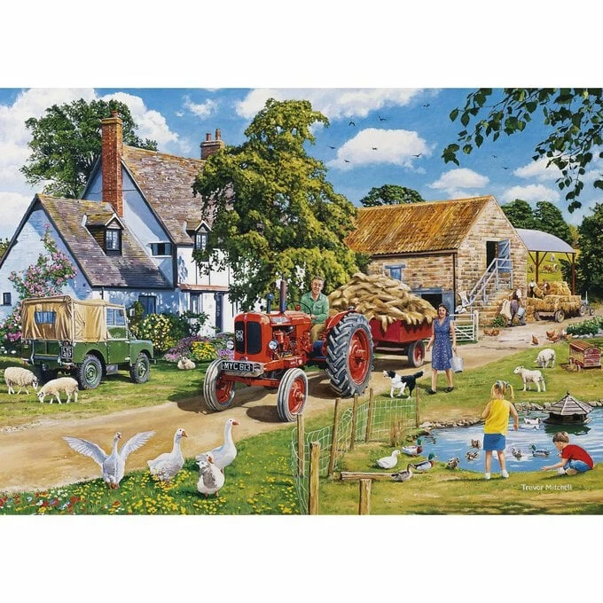 Gibsons The Farmer's Round Jigsaw Puzzle 500 Pieces 4 Pack 5 Gibsons The Farmer's Round Jigsaw Puzzle 500 Pieces 4 Pack - Image 5