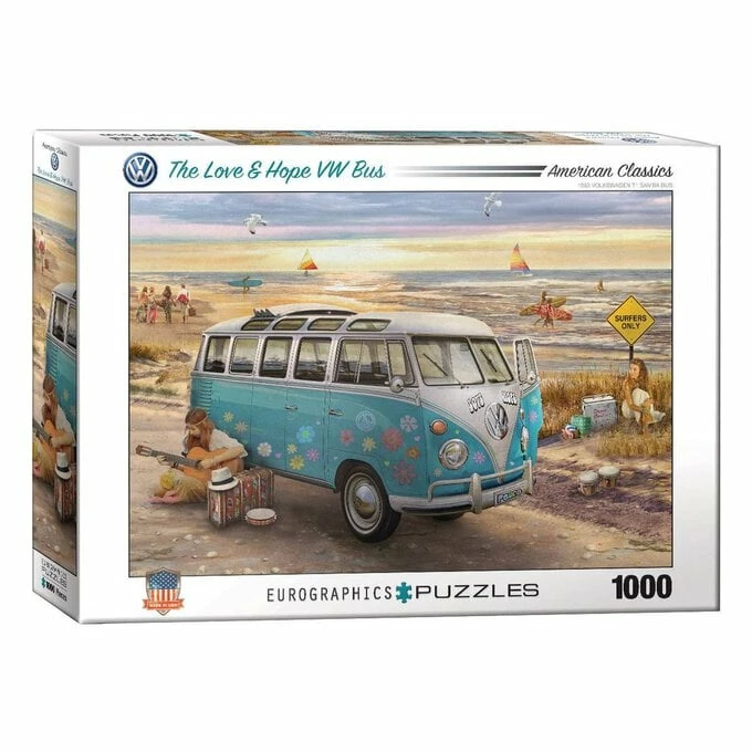 Eurographics Love And Hope VW Bus Jigsaw Puzzle 1000 Pieces 1 Eurographics Love And Hope VW Bus Jigsaw Puzzle 1000 Pieces