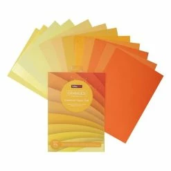 Hobbycraft Orange Coloured Paper Pad A4 24 Pack