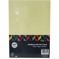 Hobbycraft Pastel Card A4 200 Pack -Christmas Decorations shop 651027 1000 3 pastel card a4 200 pack