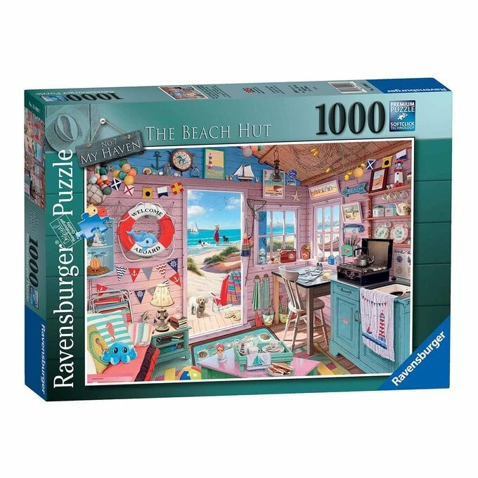 Ravensburger The Beach Hut Jigsaw Puzzle 1000 Pieces 1 Ravensburger The Beach Hut Jigsaw Puzzle 1000 Pieces