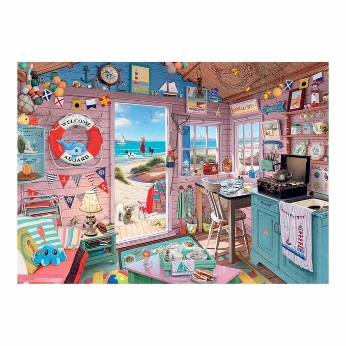 Ravensburger The Beach Hut Jigsaw Puzzle 1000 Pieces 2 Ravensburger The Beach Hut Jigsaw Puzzle 1000 Pieces - Image 2