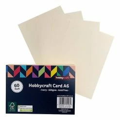 Hobbycraft Ivory Card A6 60 Pack