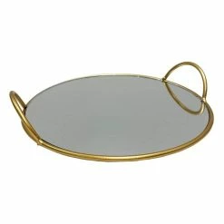 Hobbycraft Gold Mirror Tray 23cm