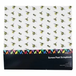 Hobbycraft Bees Post Bound Scrapbook 12 X 12 Inches