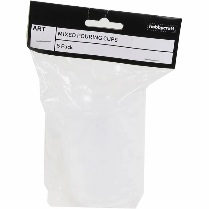 Hobbycraft Mixed Pouring Cups 5 Pack 3 Hobbycraft Mixed Pouring Cups 5 Pack - Image 3