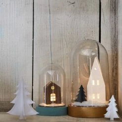 Hobbycraft LED Glass Dome 14cm -Christmas Decorations shop 653562 1000 3 led glass dome 14cm