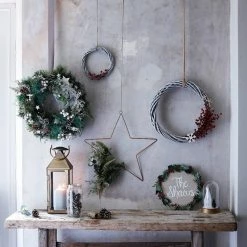Hobbycraft White-Washed Willow Wreath 20cm -Christmas Decorations shop 653684 1000 3 white washed willow wreath 20cm