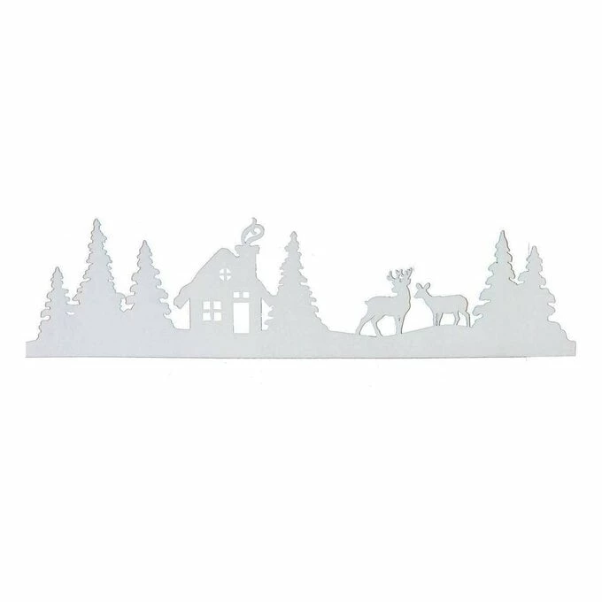 Hobbycraft Christmas Snow Scene 23cm X 90cm 1 Hobbycraft Christmas Snow Scene 23cm X 90cm