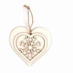 Hobbycraft Hanging Wooden Heart Decoration 10cm