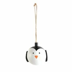 Hobbycraft Penguin Hanging Wooden Bauble 6cm