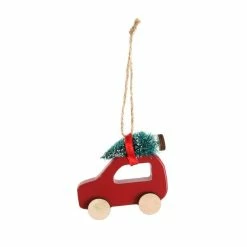 Hobbycraft Red Car Tree Decoration 8cm