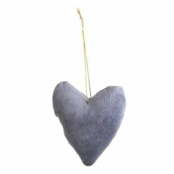 Hobbycraft Grey Hanging Heart Decoration 10.5cm