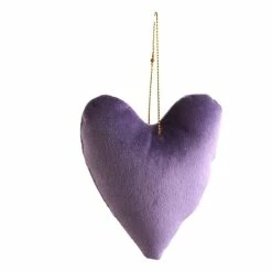 Hobbycraft Purple Hanging Heart Decoration 10.5cm