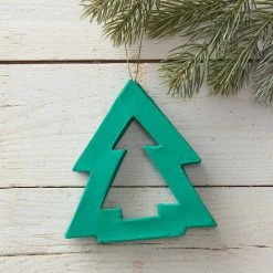 Hobbycraft Mache Cut-Out Tree Hanging Decoration 10cm -Christmas Decorations shop 653946 1000 3 mache cut out tree hanging decoration 10cm