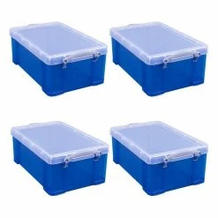 Really Useful Products Really Useful Blue Box 9 Litres 4 Pack Bundle