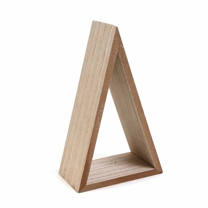 Hobbycraft Wooden Triangle Shelf 17cm X 7cm X 20cm 3 Hobbycraft Wooden Triangle Shelf 17cm X 7cm X 20cm - Image 3