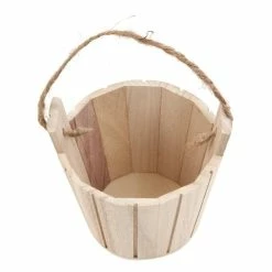 Hobbycraft Wooden Bucket 12cm