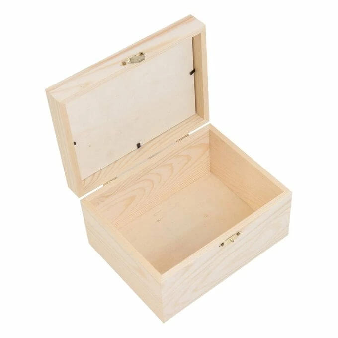 Hobbycraft Wooden Box With Photo Frame 18cm X 14cm X 10cm 2 Hobbycraft Wooden Box With Photo Frame 18cm X 14cm X 10cm - Image 2