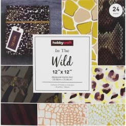 Hobbycraft In The Wild 12 X 12 Inches Paper Pad 24 Sheets -Christmas Decorations shop 657030 1000 3 in the wild 12x12 inches paper pad 24 sheets