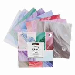 Hobbycraft Muted Marble 12 X 12 Inches Paper Pad 24 Sheets
