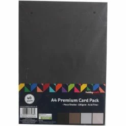 Hobbycraft Hazy Shades Premium Card A4 40 Pack -Christmas Decorations shop 657086 1004 3 premium card