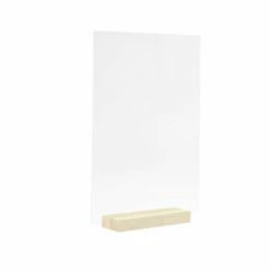 Hobbycraft Clear Rectangle Acrylic Table Sign 41.5cm
