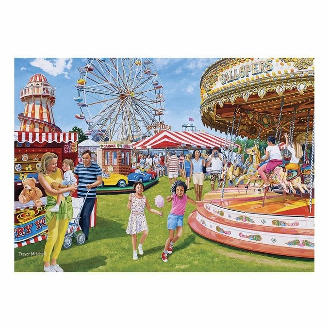 Ravensburger Vintage Fairground Fun Jigsaw Puzzle 1000 Pieces 2 Ravensburger Vintage Fairground Fun Jigsaw Puzzle 1000 Pieces - Image 2