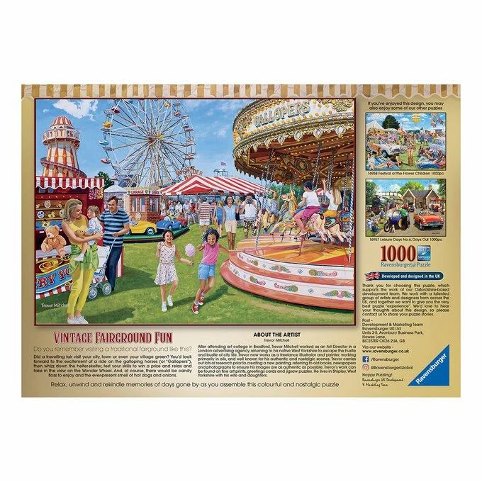 Ravensburger Vintage Fairground Fun Jigsaw Puzzle 1000 Pieces 3 Ravensburger Vintage Fairground Fun Jigsaw Puzzle 1000 Pieces - Image 3
