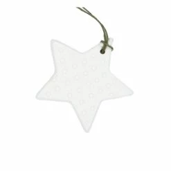 Hobbycraft Hanging Ceramic Dotty Star Decoration 9cm