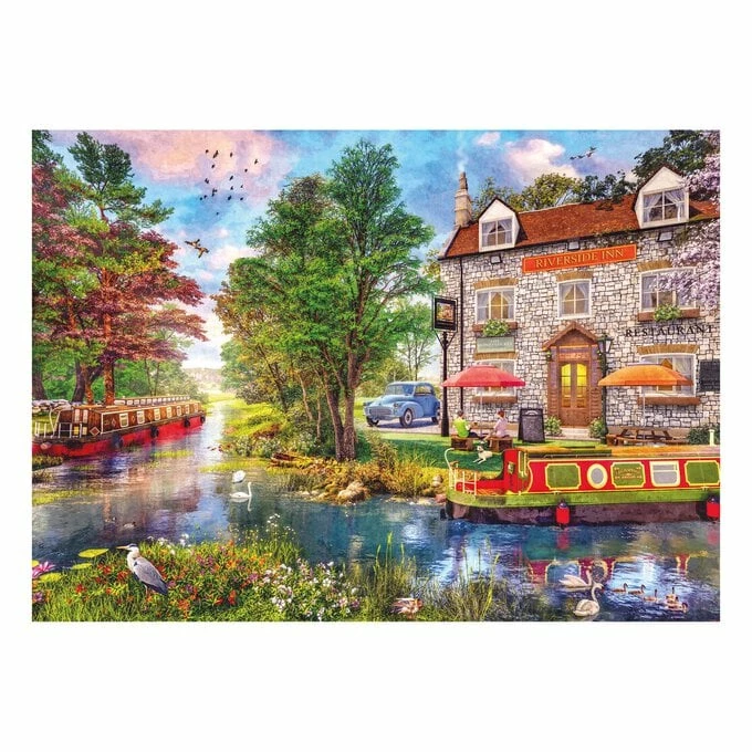 Gibsons Riverside Inn Jigsaw Puzzle 1000 Pieces 2 Gibsons Riverside Inn Jigsaw Puzzle 1000 Pieces - Image 2